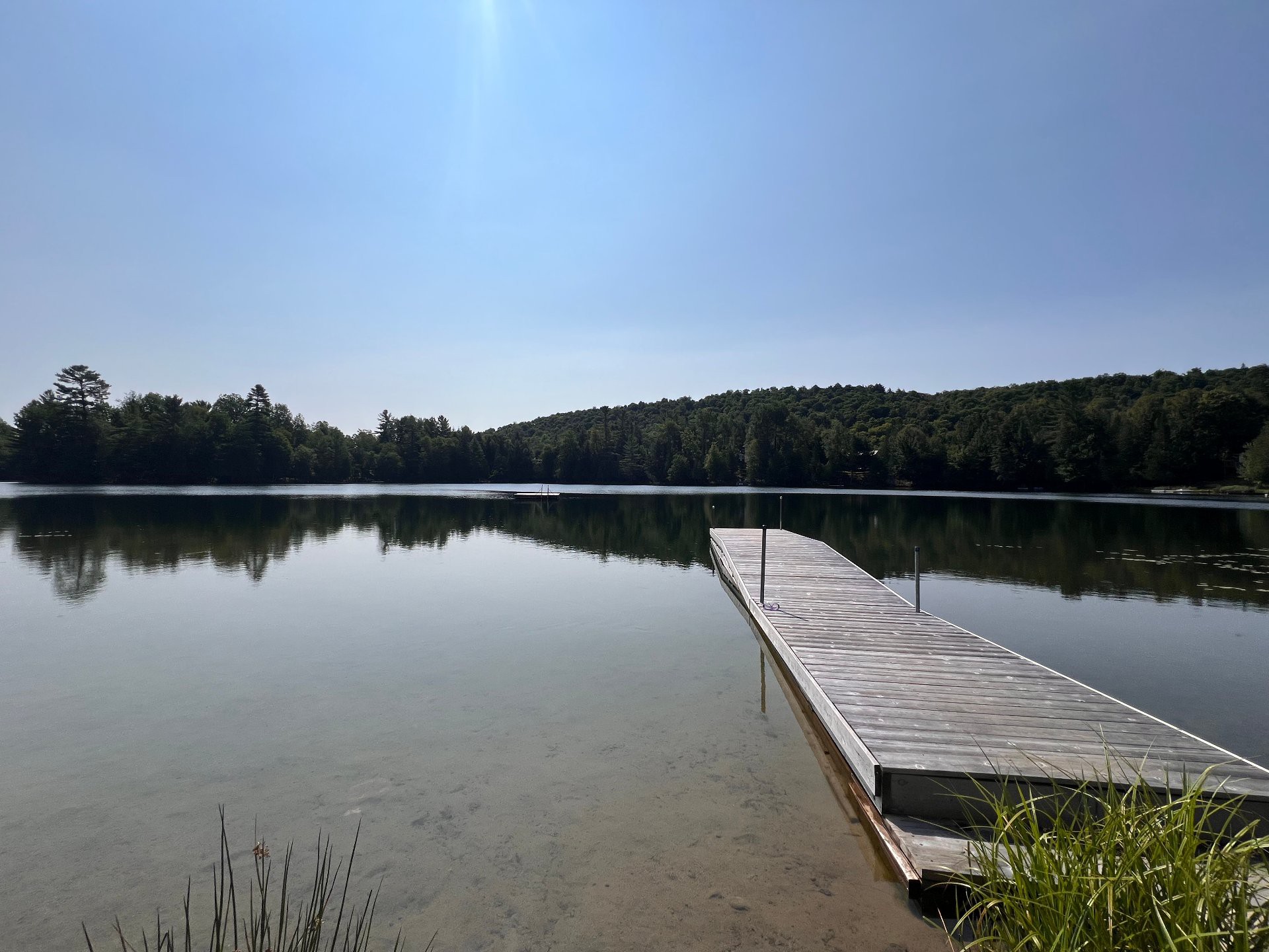 Accès au plan d'eau