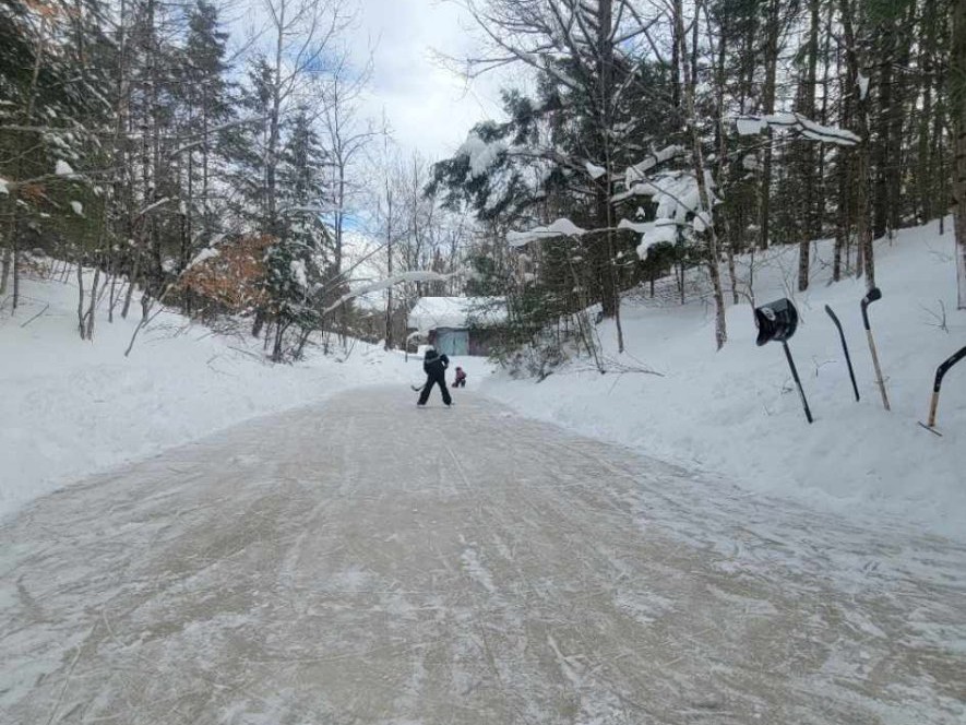 patinoire sur ruisseau