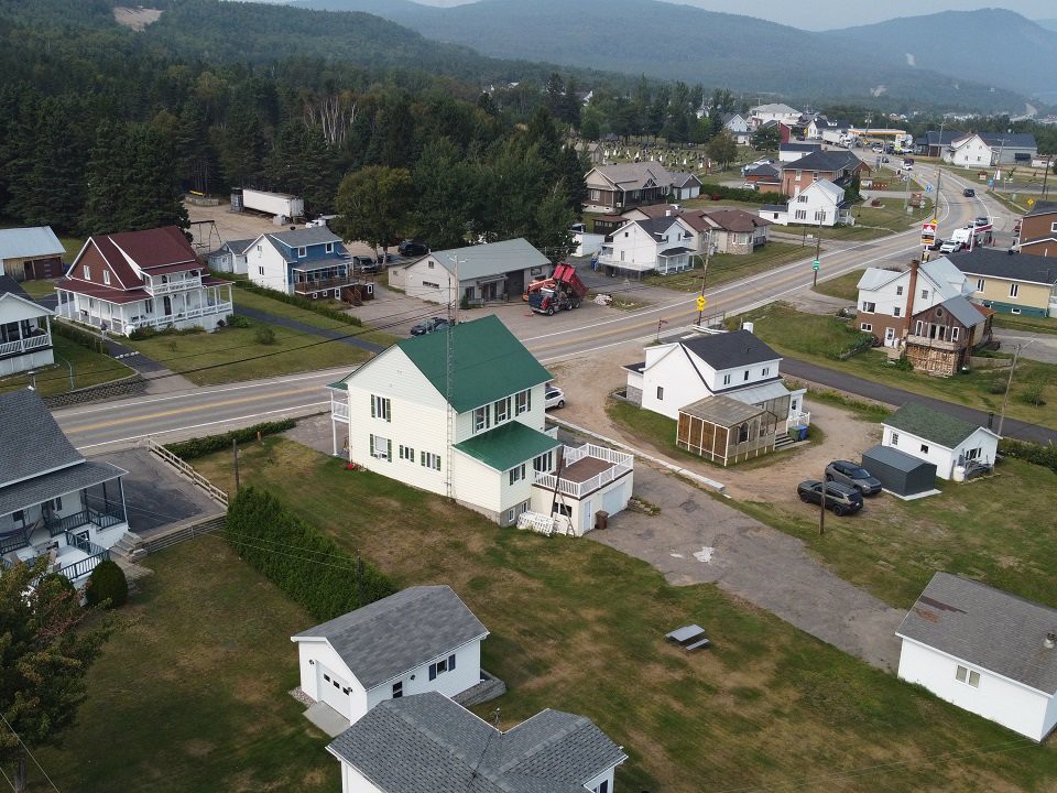 Vue de la propriété sur Saint-Siméon.