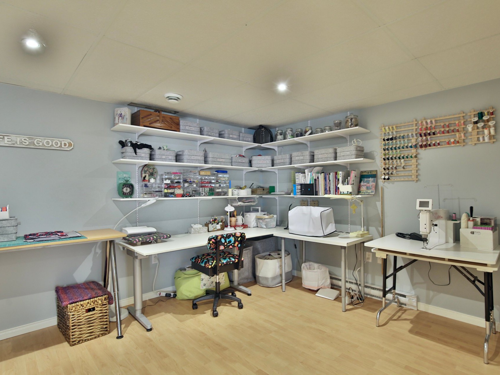 Sewing room