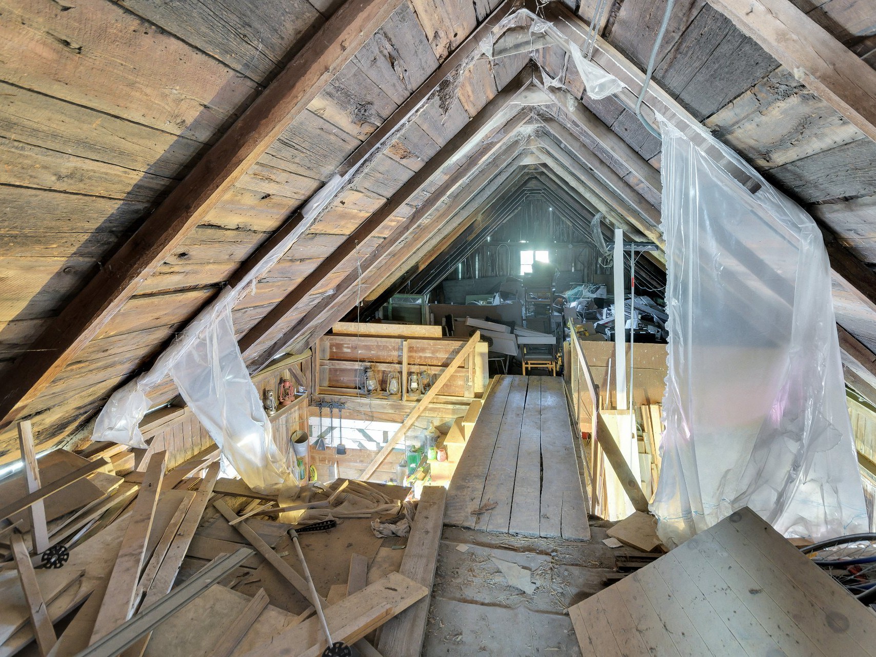 Attic garage