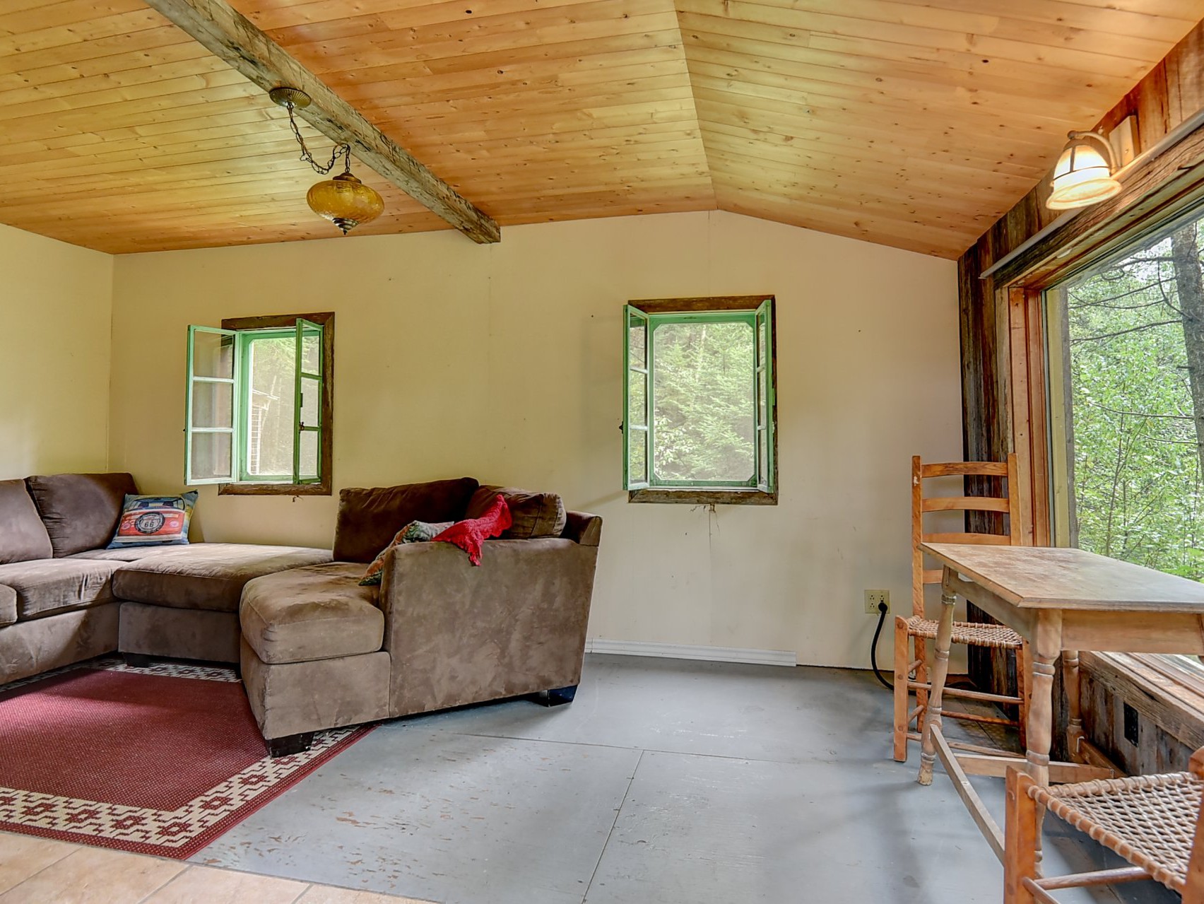 Petit chalet vue interieur