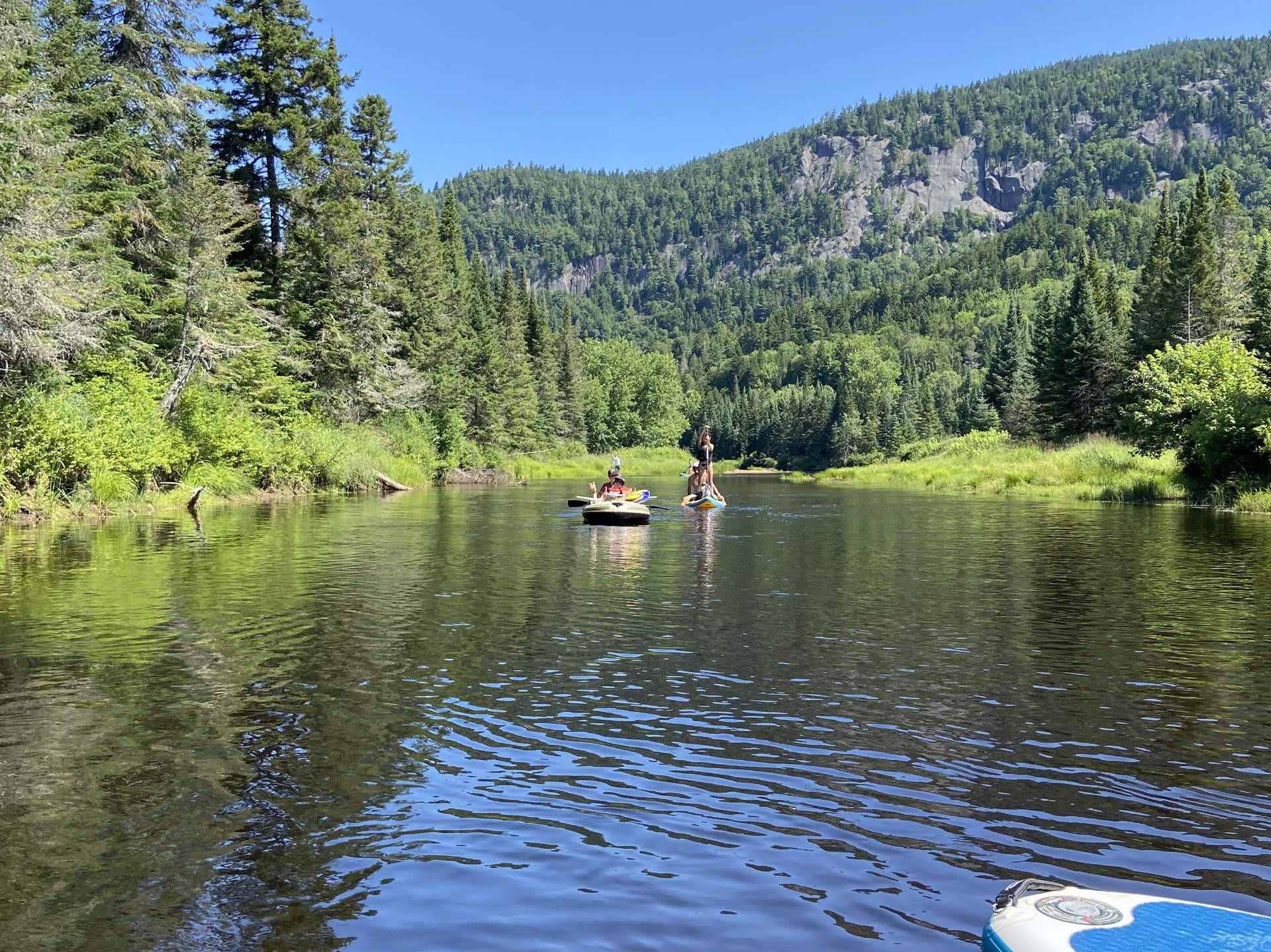 Accès au plan d'eau