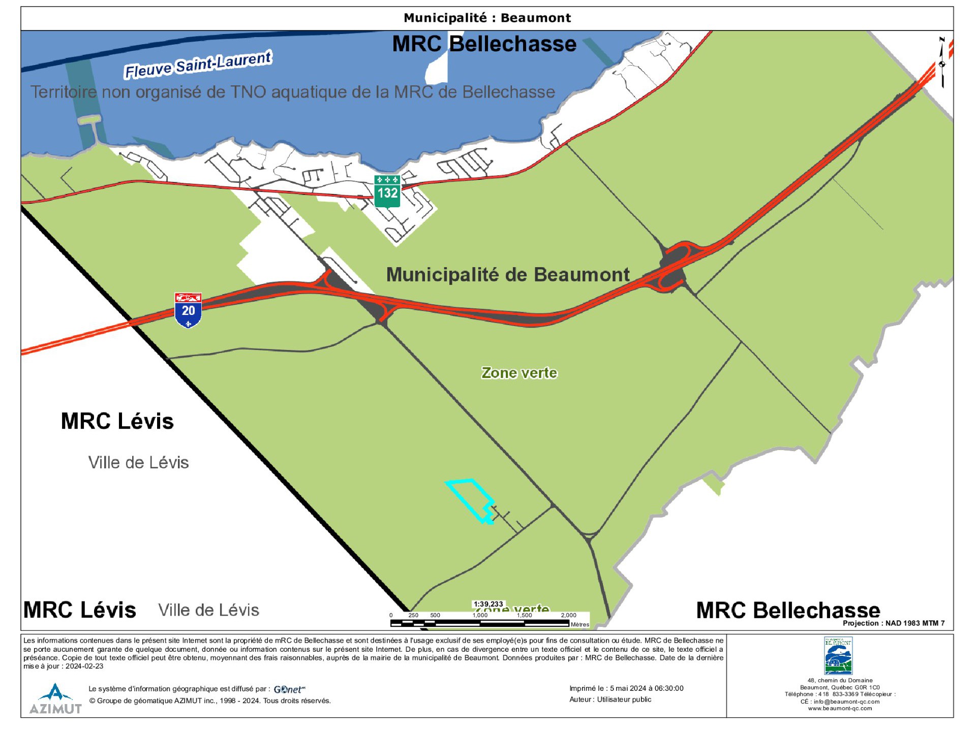 Plan de la ville