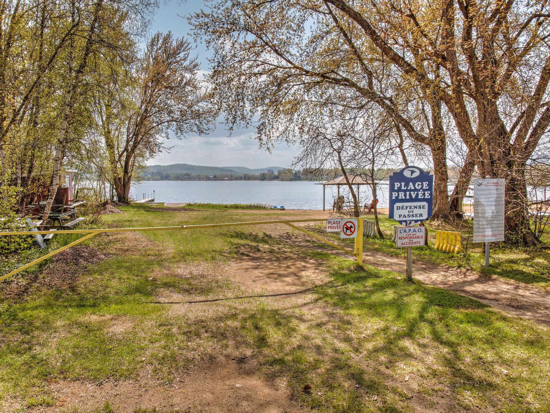 Access to a body of water