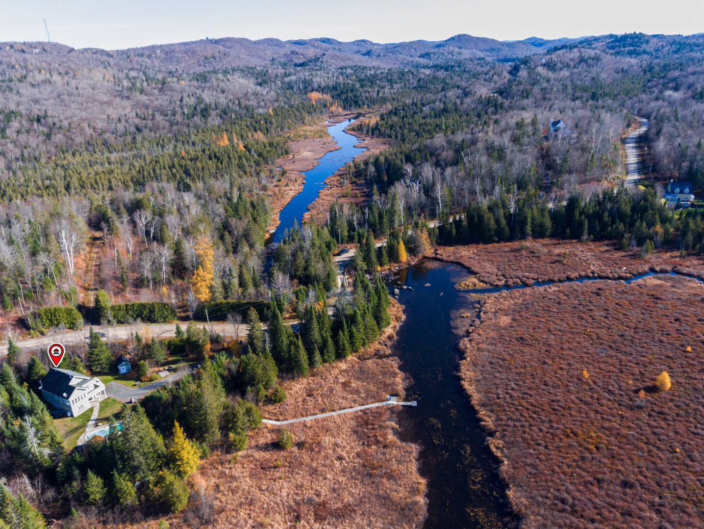 Accès au plan d'eau