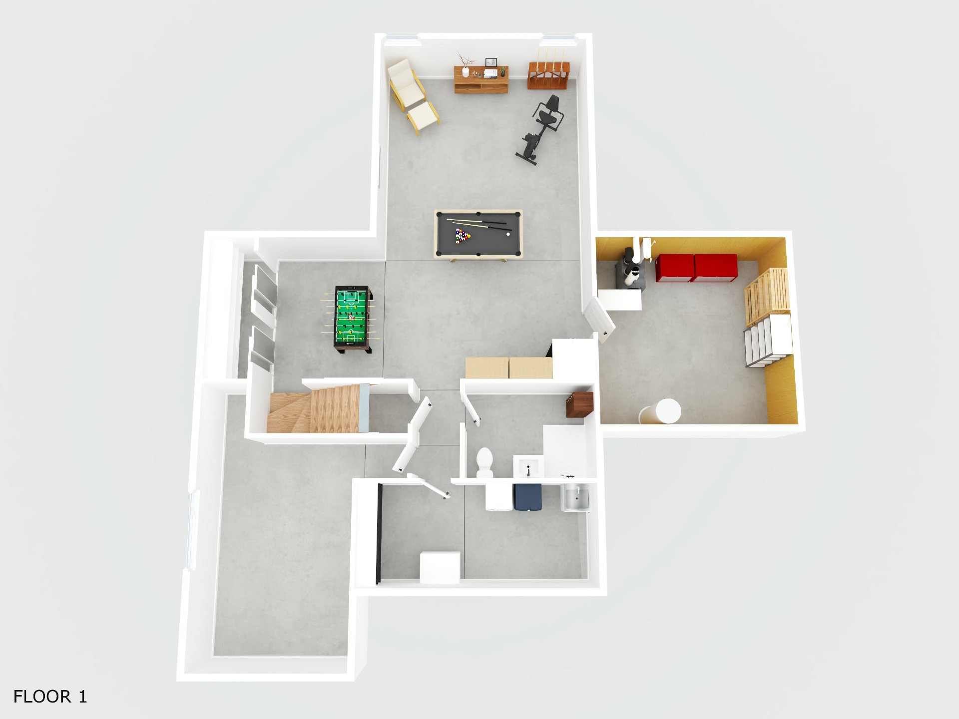 Plan sous-sol 3D