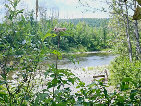 Accès au plan d'eau